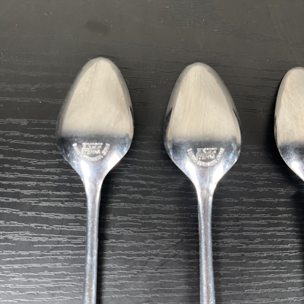 Ekco‎ Eterna Flatware Forced Stainless Dessert Spoons x4 - Picture 8 of 12